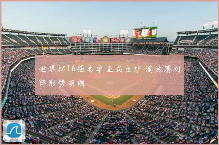 世界杯16强名单正式出炉 淘汰赛对阵形势明朗